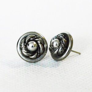 Handmade Silver Floral Earrings